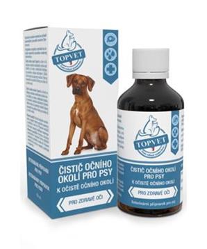 Levně Čistič očního okolí pro psy TOPVET 50ml