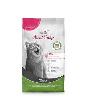 Levně Platinum MeatCrisp Sterilised Chicken - Kuře pro kastrované kočky 1,5kg