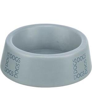 Levně Keramická miska pro psy s nápisem DOGS, šedomodrá 0,4 l/ ø 16 cm