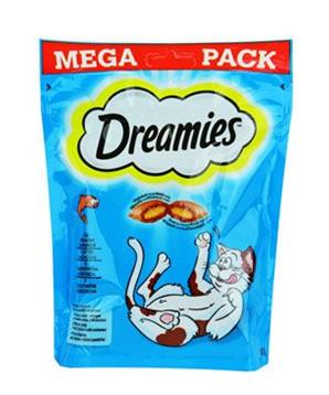 Levně Dreamies kočka pochoutka Mega Pack s lososem 180g