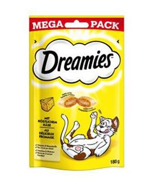 Levně Dreamies kočka pochoutka Mega Pack se sýrem 180g