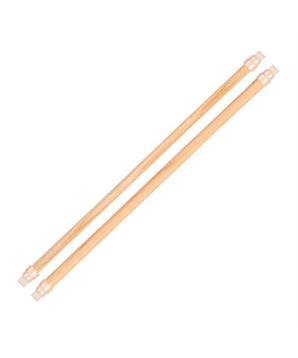 Dřevěná bidla s plast. úchytem do klece 45cm/10 a 12mm 2x2ks