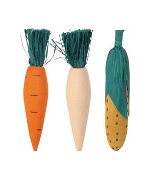 Levně Dřevěná okusovací zelenina 10cm (3ks) TRIXIE 1 ks