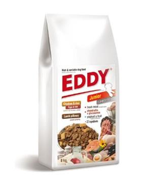 Levně EDDY Junior Large Breed polštářky s jehněčím 8kg