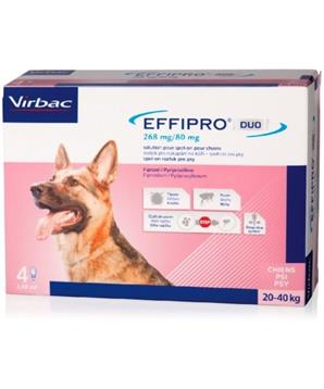 Levně Effipro DUO Dog L (20-40kg)- 1 balení (4x2,68ml) 1+1 balení