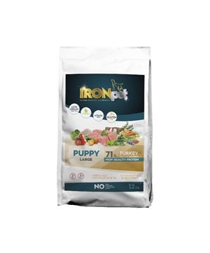 Levně IRONpet Dog Puppy Large Turkey (Krůta) 12 kg