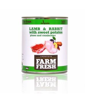 Farm Fresh – Lamb & Rabbit with sweet potatoes, plums and cranberries