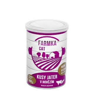 Levně FARMKA Cat s játry, konzerva 400g