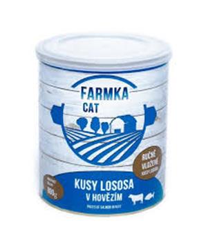 Levně FARMKA Cat s lososem, konzerva 400g
