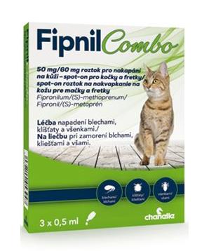 Levně Fipnil Combo 50/60mg Cat Spot-on 3x0,5ml 3x0,5ml