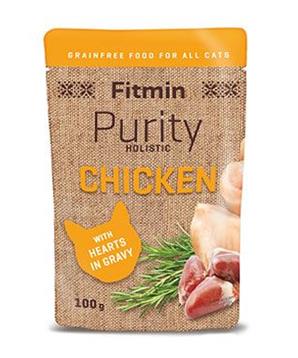 Fitmin cat Purity kuřecí se srdíčky kapsa