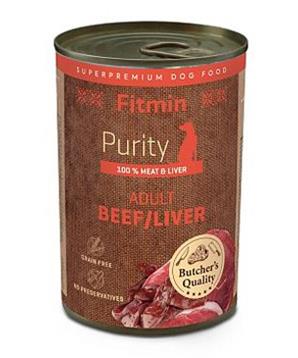Fitmin dog Purity tin konzerva beef&liver 400g