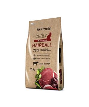 Levně Fitmin kompletní krmivo pro kočky Purity Hairball 10 kg