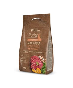 Levně Fitmin kompletní krmivo pro psy Purity Grain Free Adult Mini Beef 2x4kg