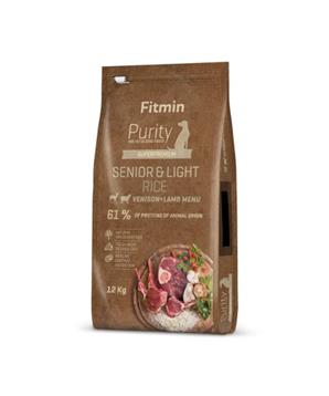 Levně Fitmin kompletní krmivo pro psy Purity Rice Senior&Light Venison&Lamb 12 kg