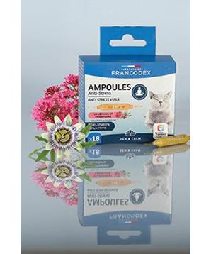 Levně Francodex Anti-stress ampulky kočka, kotě 18x1ml