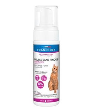 Levně Francodex Dimethicone bezoplachová pěna kočka 150ml