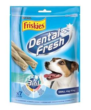 Levně Friskies pochoutka pes DentalFresh 3 v 1 S / 110g