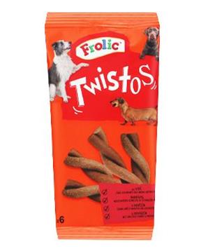 Levně Frolic pochoutka Twistos s hovězím 6 ks