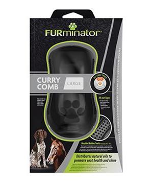 FURminator hřeben Curry Comb Large pro psy a koně