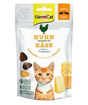 Levně Gimcat Crunchy Snacks kuře se sýrem 50g