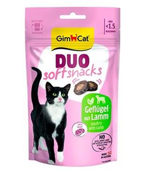 Levně GimCat Duo Soft Snacks drůbeží&jehně 50g