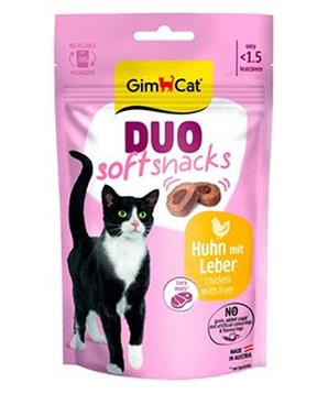 Levně GimCat Duo Soft Snacks kuře s játry 50g