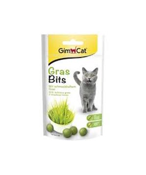Levně Gimcat Gras Bits tablety s kočicí trávou 40g