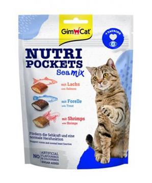 Levně Gimcat Nutri Pockets Seamix 150g