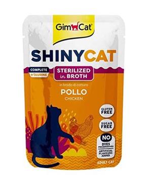 Levně Gimcat ShinyCat kapsa kuře ve vývaru Sterilized 70g