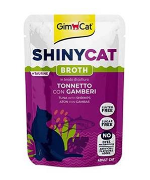 Levně Gimcat ShinyCat kapsa tuňák s krevetami ve vývaru 70g