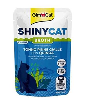 Levně Gimcat ShinyCat kapsa tuňák žlut.s quinoa ve vývaru 70g