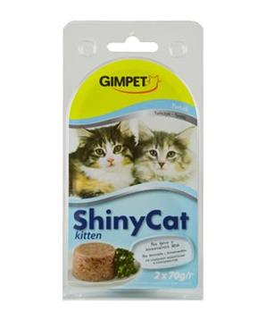 Levně Gimpet kočka konz. ShinyCat Junior tuňák 2x70g