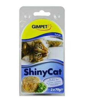 Levně Gimpet kočka konz. ShinyCat tuňak 2x70g