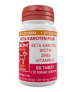 Levně Giom pes Beta-karoten plus 180 tbl+25% zdarma