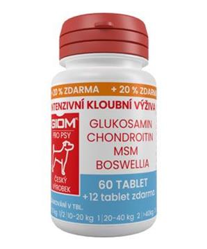 Levně Giom pes Intenzivní kloubní výživa 180 tbl+25%zdarma