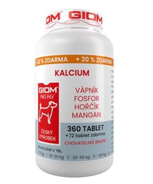 Levně Giom pes Kalcium 180 tbl+25% zdarma