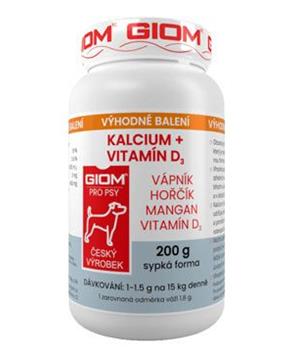 Levně Giom pes Kalcium+D3 200g plv