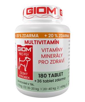 Levně Giom pes Multivitamín 180 tbl+25% zdarma
