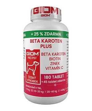 Levně Giom S pes Beta-karoten plus 180tbl+25% zdarma