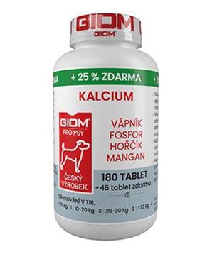 Levně Giom S pes Kalcium 180 tbl + 25% zdarma
