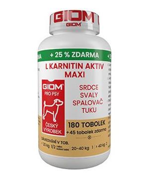 Levně Giom S pes L-karnitin Aktiv 60 MAXI tbl+25% zdarma
