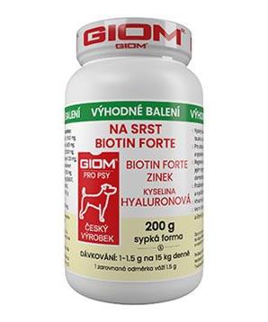 Levně Giom S pes Na srst Biotin FORTE 200g plv