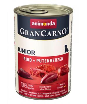 GRANCARNO JUNIOR - hovězí, krůtí srdce