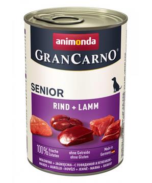 Levně GRANCARNO Senior - hovězí, jehněčí 12x400 g