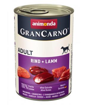 Levně GRANCARNO Adult - hovězí, jehněčí 12x400 g