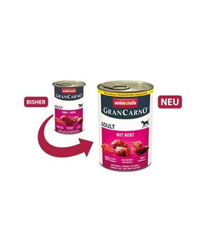 Levně GRANCARNO Adult - se srdcem 12x400 g