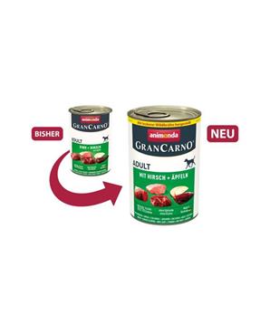 Levně GRANCARNO Adult - jelení maso + jablka 12x400 g