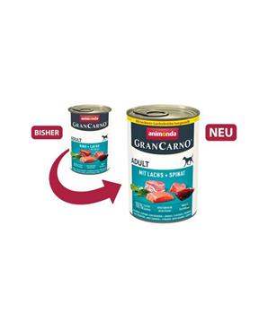 Levně GRANCARNO Adult -s lososem a špenátem 12x400 g
