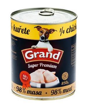 Levně GRAND konz. pes Extra s 1/4 kuřete 850 g